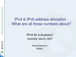 IPv4 &amp; IPv6 address allocation - What are all those numbers about?