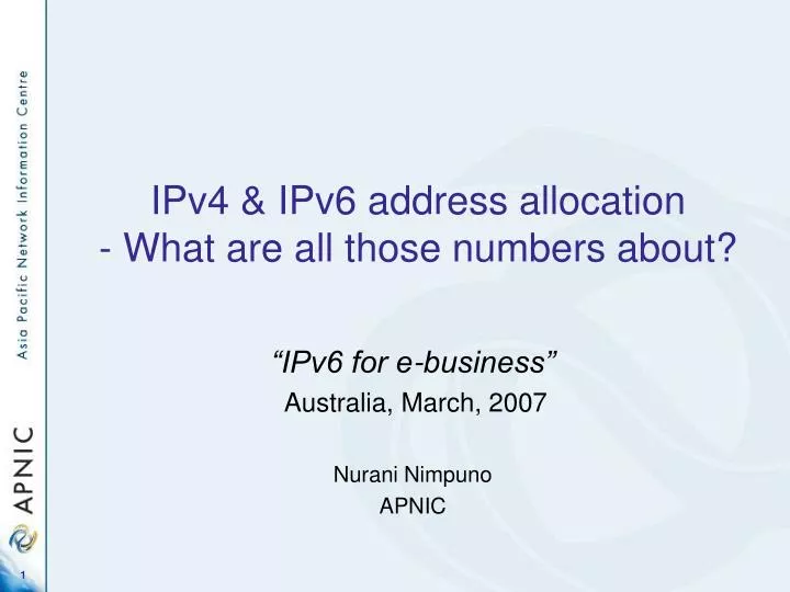 ipv4 ipv6 address allocation what are all those numbers about