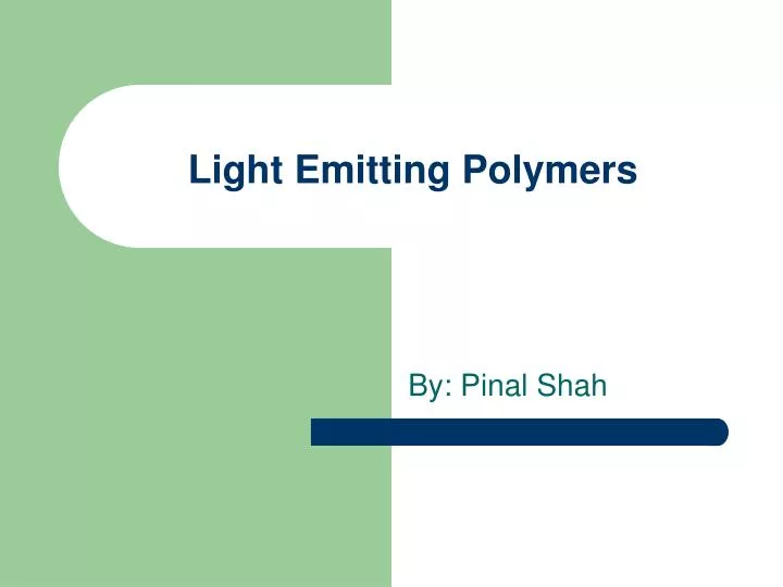 light emitting polymers