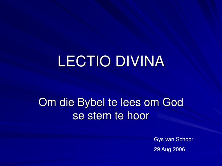 lectio divina