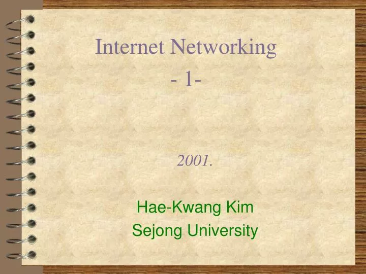 2001 hae kwang kim sejong university