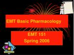 EMT Basic Pharmacology - slide 1