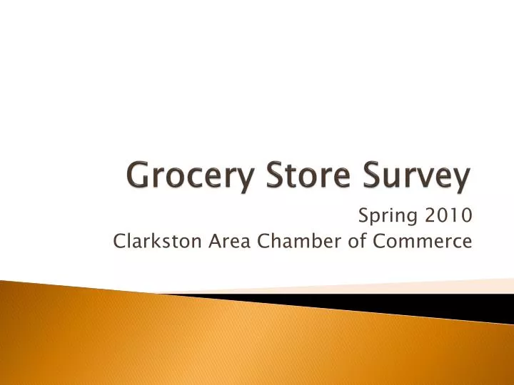 grocery store survey