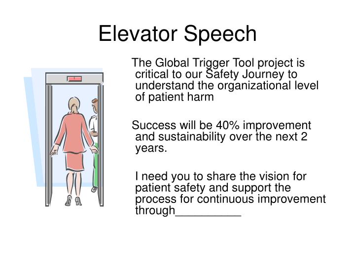 elevator speech