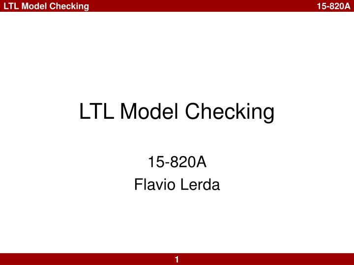 ltl model checking