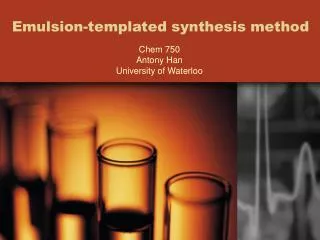 Emulsion-templated synthesis method