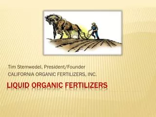 Liquid Organic Fertilizers
