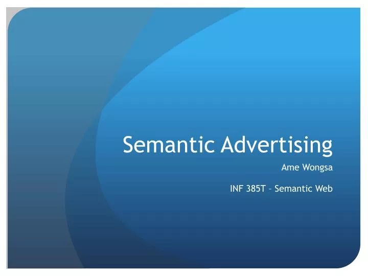 semantic advertising