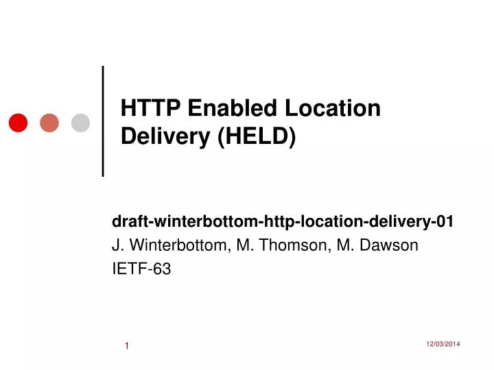 http enabled location delivery held