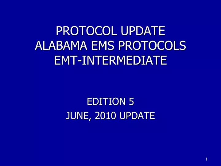 protocol update alabama ems protocols emt intermediate