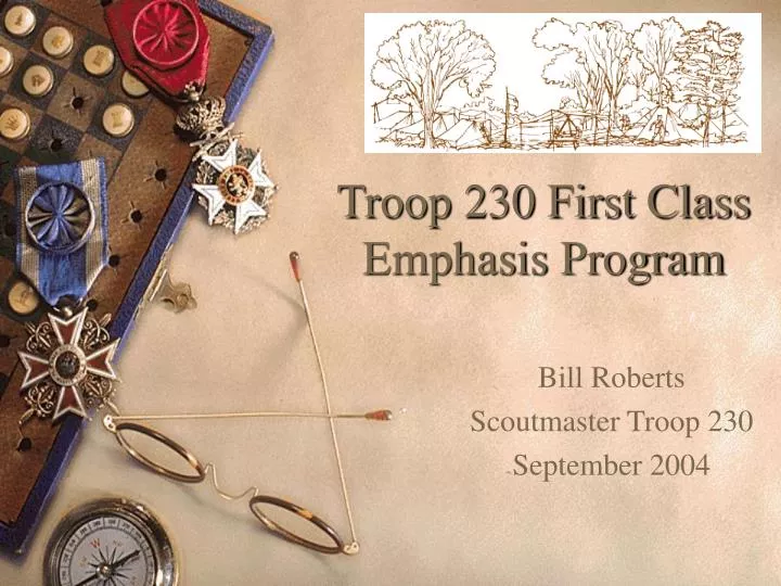 troop 230 first class emphasis program
