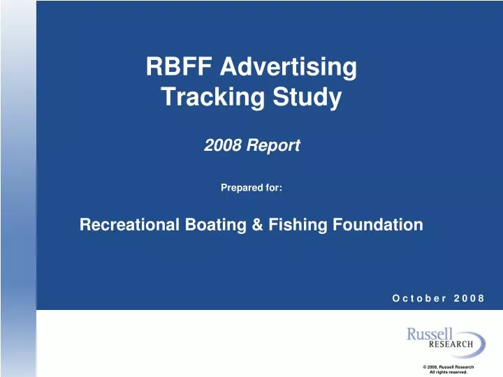 rbff advertising tracking study 2008 report