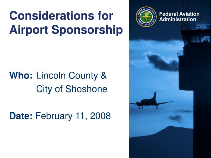 considerations for airport sponsorship