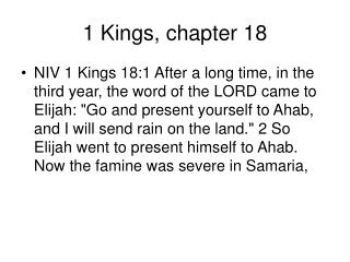 1 Kings, chapter 18