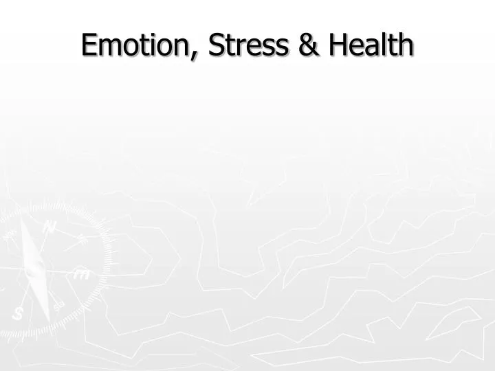 emotion stress health