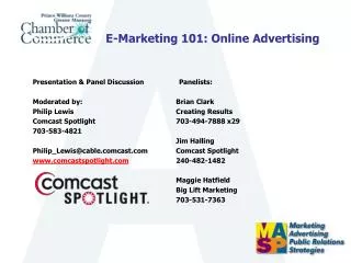 E-Marketing 101: Online Advertising
