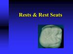 Rests &amp; Rest Seats - slide 1
