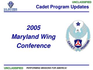 Cadet Program Updates