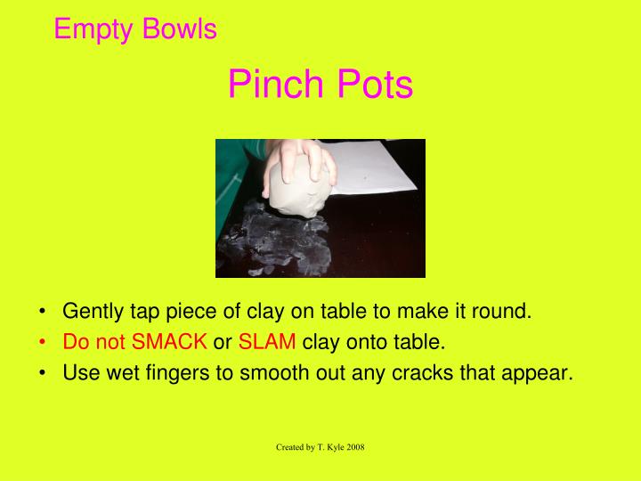 pinch pots