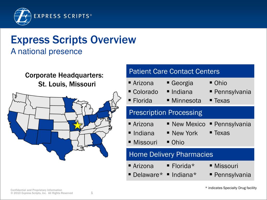 PPT - Express Scripts Overview A national presence PowerPoint ...