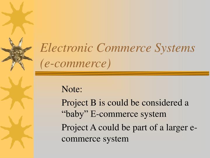 electronic commerce systems e commerce