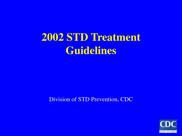 2002 std treatment guidelines