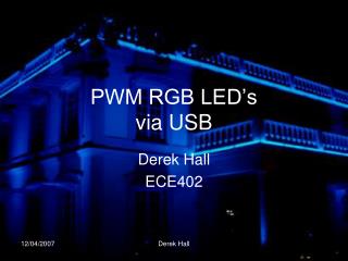 PWM RGB LED’s via USB