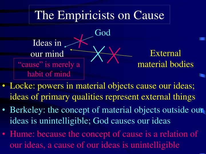 the empiricists on cause