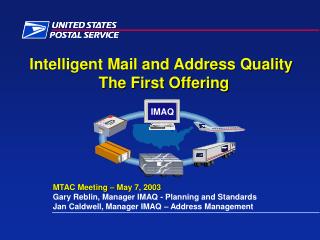 Intelligent Mail and Address Quality The First Offering