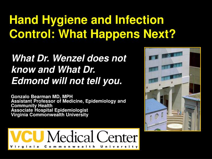 hand hygiene and infection control what happens next