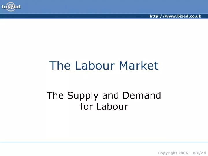 the labour market