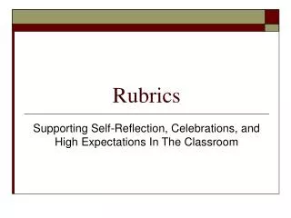 Rubrics