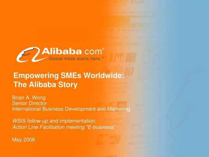 empowering smes worldwide the alibaba story