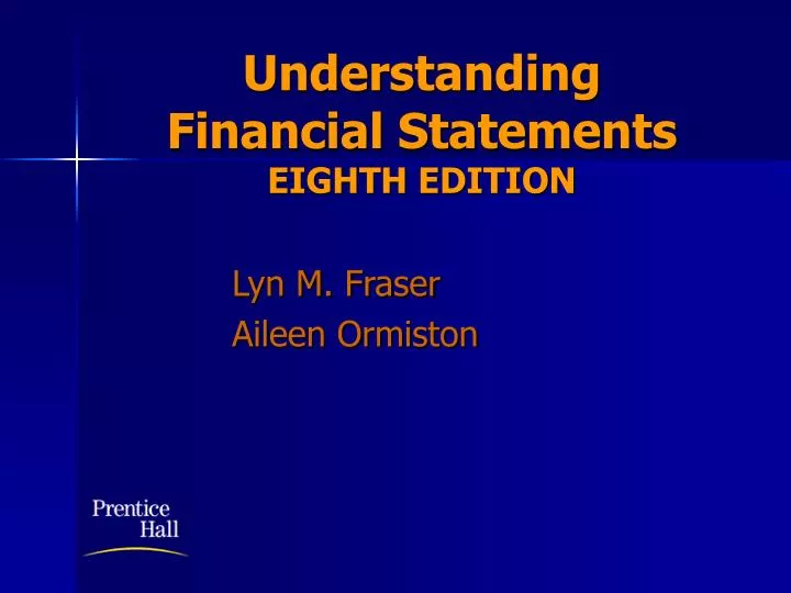 understanding financial statements eighth edition