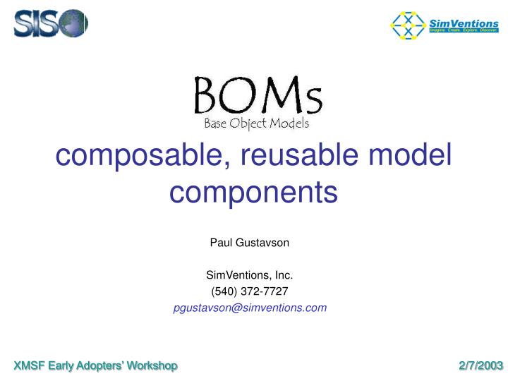 composable reusable model components