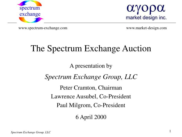 the spectrum exchange auction