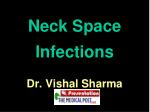 Neck Space Infections