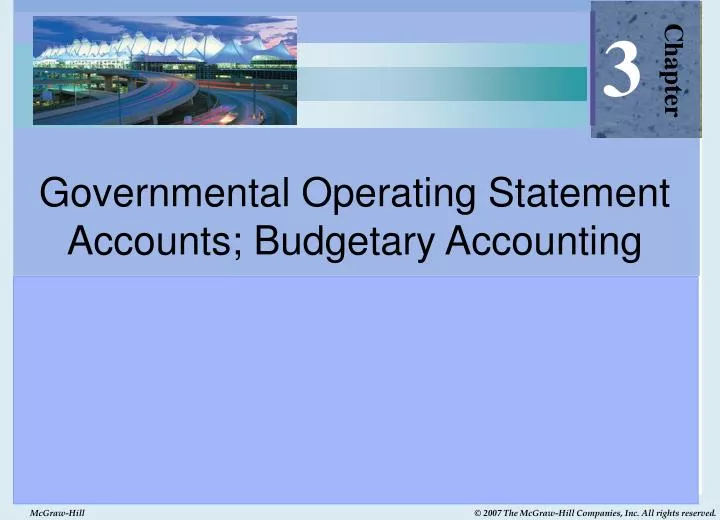 governmental operating statement accounts budgetary accounting