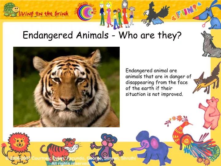 endangered animals who are they