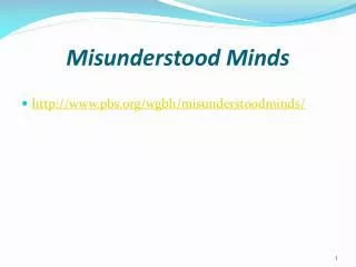Misunderstood Minds