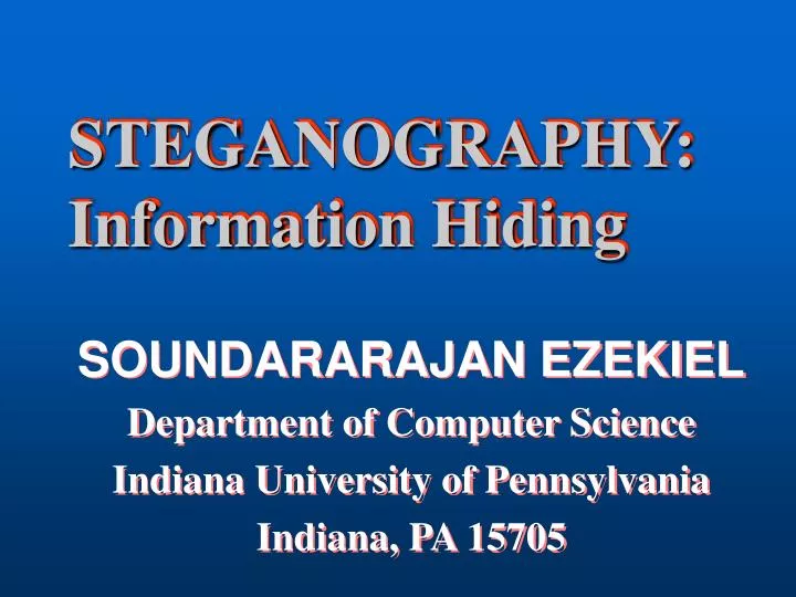 steganography information hiding