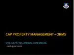 CAP Property Management – ORMS Civil Air Patrol Annual Conference - slide 1