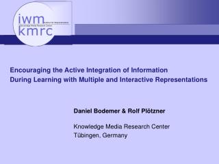 Encouraging the Active Integration of Information During Learning with Multiple and Interactive Representations