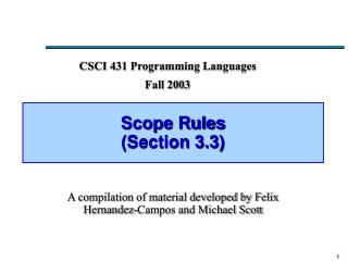 Scope Rules (Section 3.3)