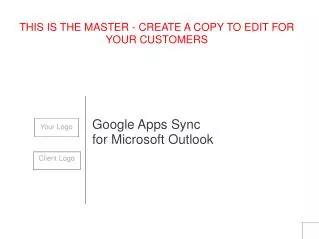 Google Apps Sync for Microsoft Outlook