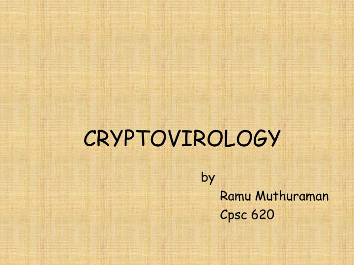 cryptovirology