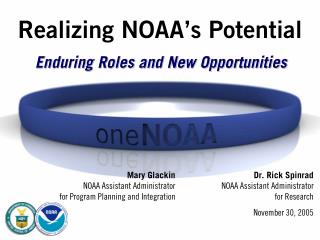 Realizing NOAA’s Potential