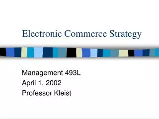Electronic Commerce Strategy