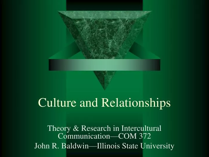 culture and relationships