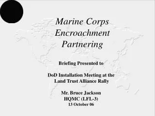 Marine Corps Encroachment Partnering